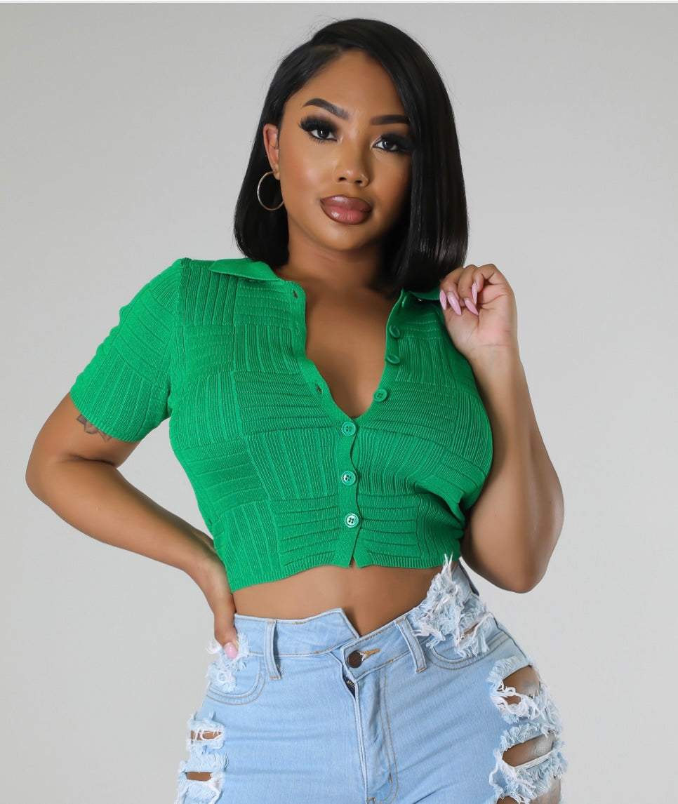 In the Moment Top (Green)