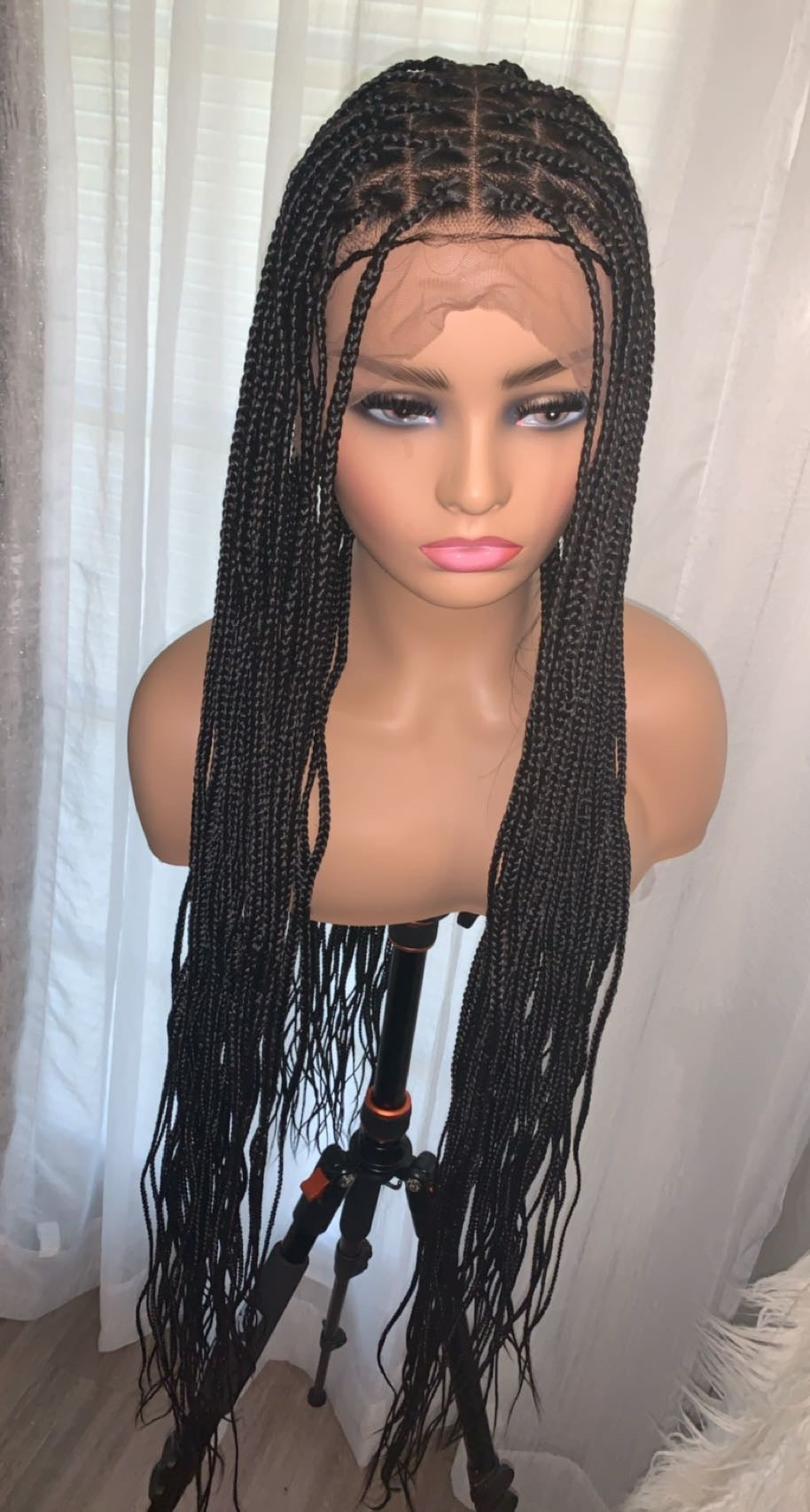 Full lace regular knotless braids Waistlength/buttlength