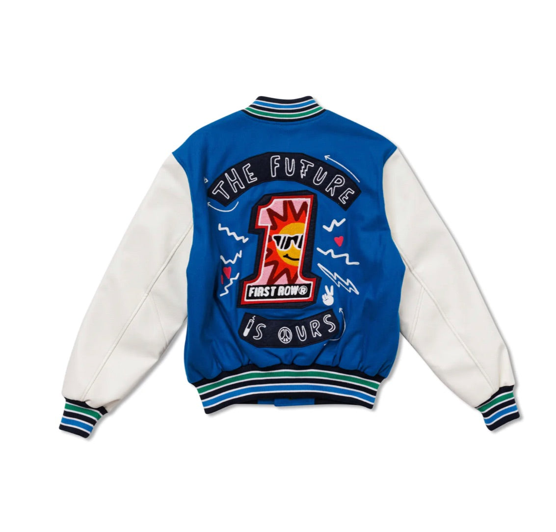 Future Is Ours Varsity Jacket (Teal Blue)