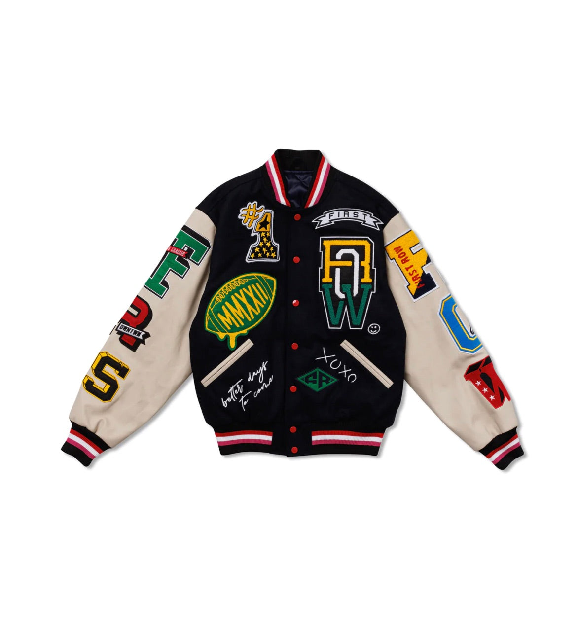 Multi Patch Varsity Jacket