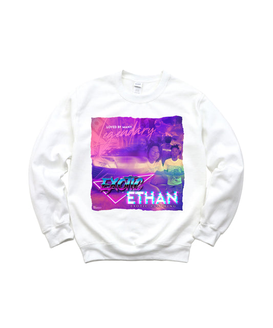 Exotic Ethan Sweatshirt and Hoodie (White)