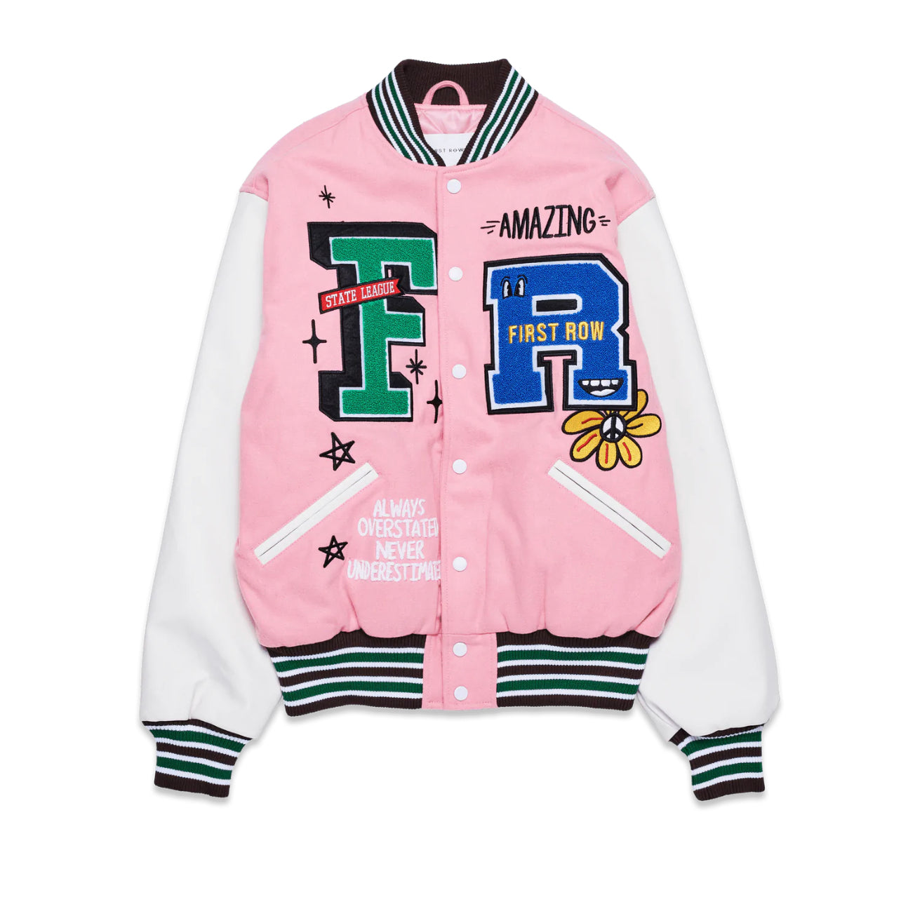 Amazing Pink Varsity Jacket